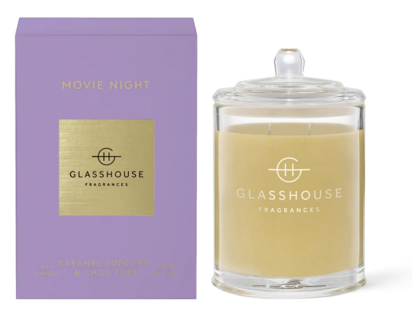 GLASSHOUSE 380 GRAM MOVIE NIGHT SUGAR COATED CANDLE