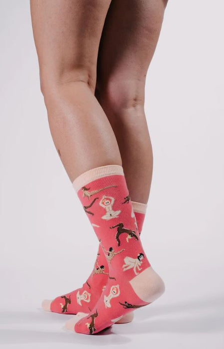 WOMENS SOCKS NAMASTE NIPPLES | Spencer Flynn