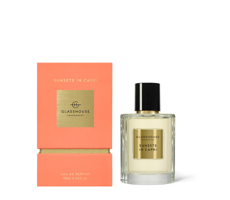 SUNSETS IN CAPRI PERFUME 100ML | GLASSHOUSE