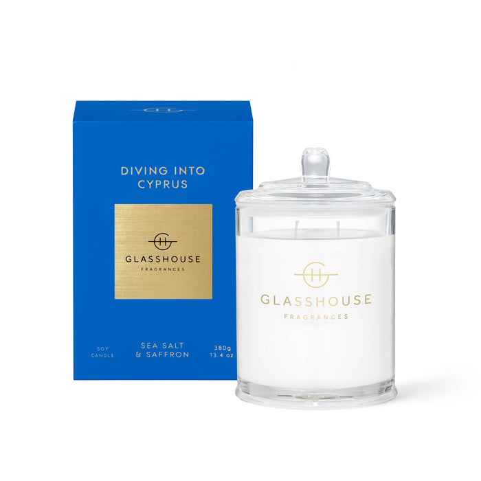 DIVING INTO CYPRUS CANDLE 380G | GLASSHOUSE